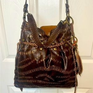 Patricia Nash Drawstring Closure Handbag (Used Once)